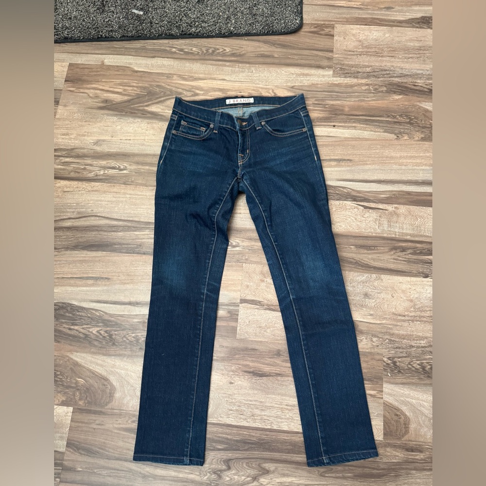J Brand Dark Blue Pencil Leg Jeans